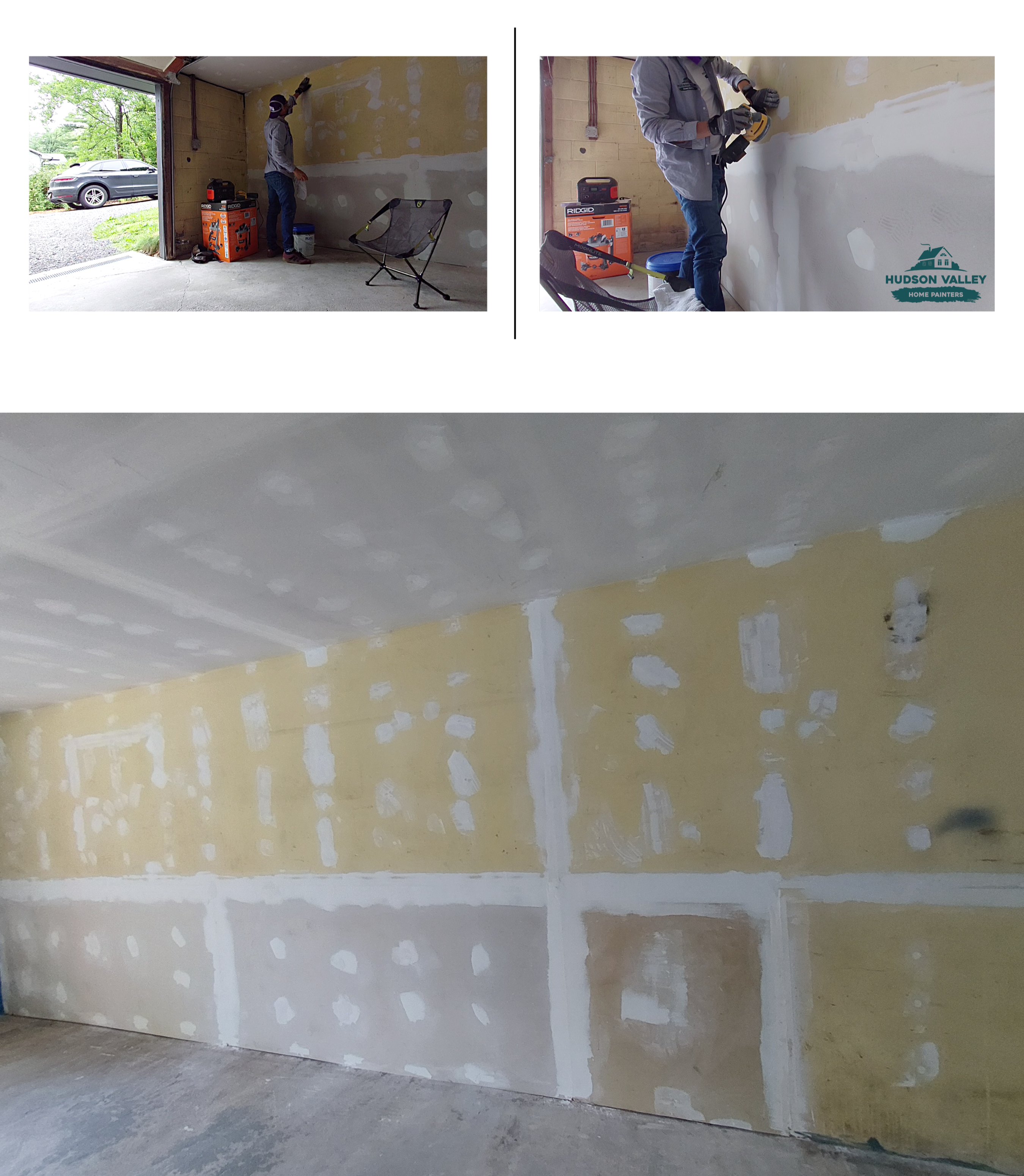 Drywall sanding and surface preparation before painting